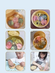 ของเล่นบีบลดความเครียดรูปซาลาเปาใส แบบขายส่ง ทำจาก TPR น่ารัก สมจริง คล้ายอาหาร ของเล่นบีบระบายอารมณ์ขนาดเล็ก - Product Image 3