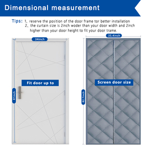 Cortinas Magnéticas de Algodón Suave <span class=keywords><strong>para</strong></span> Puerta, Aislamiento Térmico, Protección Contra <span class=keywords><strong>Insectos</strong></span>, Diseño Moderno y Fácil Instalación - Product Image 4