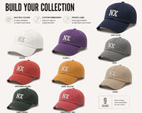 Casquette de baseball personnalisée brodée en 3D motif léopard Dobby Dot, 100 % coton, 6 panneaux, visière incurvée, réglable, unisexe, marque privée, pour l'extérieur