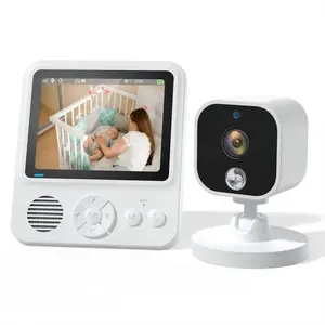 Meilleur prix nounou 2.8 pouces Vision nocturne température alerte de cri bébé surveillance du sommeil et caméra 1080P Audio vidéo bébé moniteur