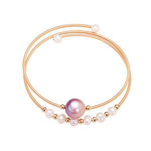Bracelets en perles d'eau douce Edison décontractés, double rang, en provenance directe du fabricant - Product Image 5