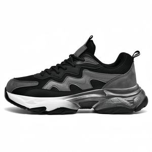 Chaussures de sécurité respirantes anti-blocage pour hommes, style athleisure, à laçage rapide, pour la marche et les loisirs - Product Image 1