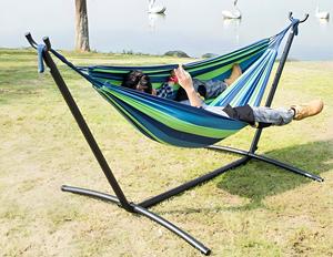 Cadre en acier dur de style <span class=keywords><strong>brésilien</strong></span> de haute qualité économise de l'espace, hamacs universels intérieurs et extérieurs avec support - Product Image 3