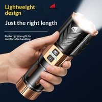 Linterna Táctica LED de Descuento al por Mayor, Impermeable, Recargable por USB, con Luz Intensa para Emergencias, Hogar, Aire Libre, Senderismo