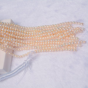 Haiyang, venta al por mayor, perlas redondas de agua dulce brillantes de 3-4mm, cuentas sueltas naturales, buena calidad, forma de patata, Agua Dulce - Product Image 3