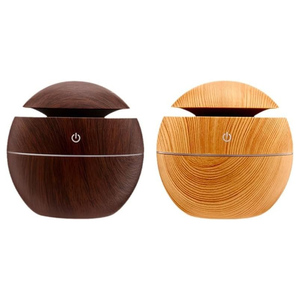 Diffuseur d'air miniature 130 ml, diffuseur de parfum en bois grainé, humidificateur portable, diffuseur d'huiles essentielles électriques, diffuseur d'arômes - Product Image 2