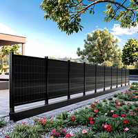 Système de clôture solaire bifacial vertical optimisé pour l'énergie solaire, support de clôture de jardin solaire, centrale électrique