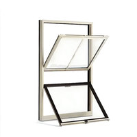 Ventana y puerta corrediza Upvc colgada doble de vinilo de calidad estilo americano ventanas colgadas simples/dobles
