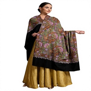 Chales de Pashmina para Mujer_ Últimos Modelos 2026, Chales de Pashmina 100% Bordados a Mano, Diseño de Borde Auténtico con Color y Etiquetas Personalizadas - Product Image 2