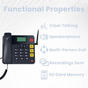 Téléphone à gros boutons pour les personnes âgées, numérotation à une touche pour les malvoyants - Sonnerie amplifiée avec haut-parleur puissant pour les malentendants - Product Image 2