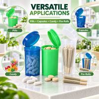 Fabricant de flacons à couvercle pop-top, contenants en plastique PP, 6DR, 13DR, 19DR, 30DR, 60DR, 90DR, OEM, vente en gros, usine