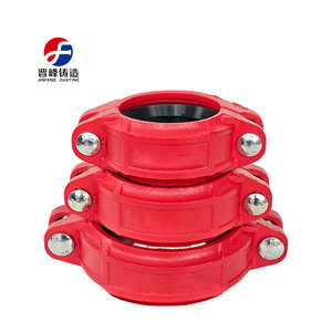 JinFeng dễ uốn sắt & thép rãnh Ống khớp nối kết nối kẹp khớp với sơn xử lý bề mặt ống thép kết nối - Product Image 1