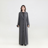 Nouvelle collection de vêtements islamiques en gros pour l'automne et l'hiver - Abaya élégante et digne pour femmes musulmanes - Abaya ouverte et élégante