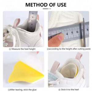 Semelles intérieures de chaussures de sport en acier inoxydable avec protège-talons à taille réglable et autocollant arrière – Durables et portables - Product Image 6