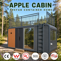 Cabane au bord de la piscine, cabine en forme de pomme, capsule, pod, hutte pour hôtel, villa, terrasse de piscine, salon, bar, service