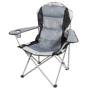 Folding Camping Chair Padded Portable Folding Stadium Camp Chair Folding Beach Chairs Outdoor