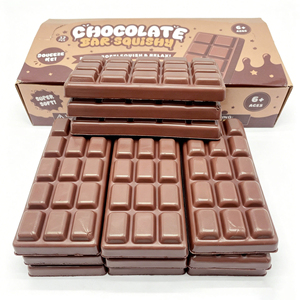 Juguete Blandito de Chocolate Realista Grande, Juguete de Compresión de Rebote Lento, Juguete Creativo para Aliviar el Estrés y la Descompresión - Product Image 2