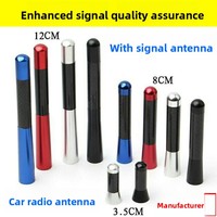 Antenne de voiture décorative en fibre de carbone ultra-courte, accessoire de style pour toit, universelle, fabriquée en Chine, livraison gratuite