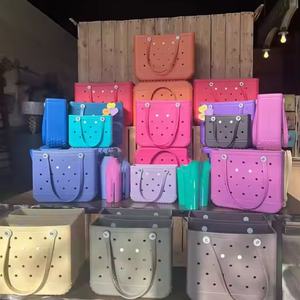 Su geçirmez plaj çantası Bog <span class=keywords><strong>g</strong></span> çantası çevre dostu Tote Eva çanta kadınlar için yeni küçük lüks çanta Tote plaj çantası - Product Image 6