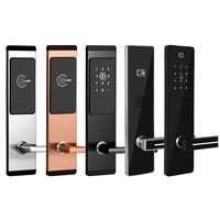 Système de porte de sécurité par carte Entrée sans clé Coffre-fort Poignée électronique électrique Clés de verrouillage Cylindres de porte Système de verrouillage de porte d'hôtel Intelligent
