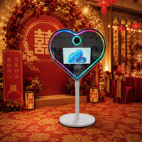 Vente flash : Photomaton miroir pour mariages, fêtes, événements, grand écran avec flight case