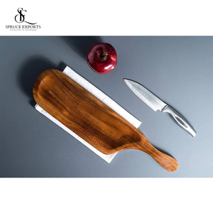 Plato de servicio multifuncional de madera de diseño moderno hecho a mano de la mejor calidad, tabla de cortar, decoración de Ramadán para Hotel en casa - Product Image 3