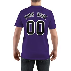 Camiseta de Béisbol Personalizada con Nombre y Número, Unisex para Adultos, Cuello Redondo, Transpirable, Impresión por Transferencia de Calor, 280g - Product Image 2