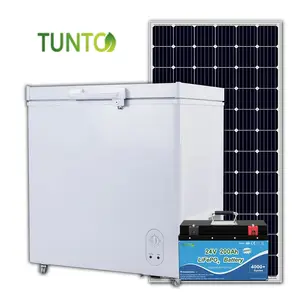 100L 150L 200L 250L 300L Freezer solar-powered for off grid area use with battery backup solar panel controller optional