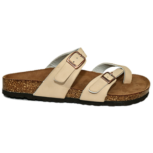 Women <b>Cork</b> Slippers Buckle Strap Flat <b>Sandals</b> Breathable Casual Beach Indoor Slippers - Product Image 6