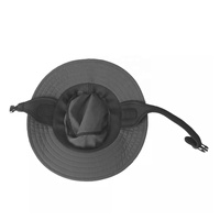 Vente en gros de casquettes de surf unisexes en polyester de protection contre les radiations pour le surf avec logo personnalisé chapeaux seau avec mentonnière