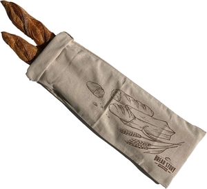 Bolsas de Pan de Tela de Algodón Lavables y Reutilizables, con Cierre de Cordón, Tamaño Largo, Personalizadas - Product Image 3