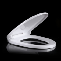 Siège de toilette moderne en plastique PP en forme de U, fermeture douce, installation facile, couvercle de toilette durable pour usage résidentiel et commercial