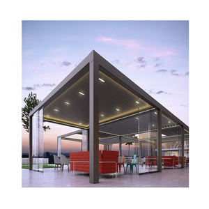 <span class=keywords><strong>Toldo</strong></span> motorizado automático de aluminio moderno, <span class=keywords><strong>toldo</strong></span> retráctil para patio trasero con cubierta de pared, pérgola para exteriores, Gazebo y pabellón - Product Image 1