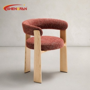 Ensemble de <span class=keywords><strong>2</strong></span> <span class=keywords><strong>chaises</strong></span> de salle à manger modernes, <span class=keywords><strong>chaises</strong></span> de cuisine rembourrées <span class=keywords><strong>rouges</strong></span> avec pieds en bois massif noyer, chaise pour salle à manger, hôtel, café, événement - Product Image 4