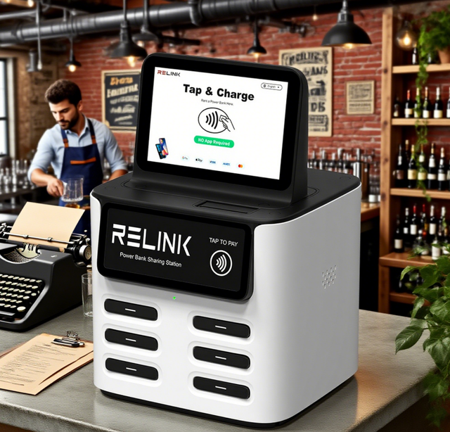 Hot Selling 4G&Wifi Share Power Bank Rental Station 6 Slots Power Bank Charging Station for Hotel Restaurant Hospital Bar