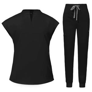 Conjuntos de Uniformes Médicos Elásticos de Manga Corta Unisex, Modelo Jinteng 42051, para Uso en Hospitales, Salones de Belleza y Quirófanos, Disponibles en Stock - Product Image 4