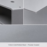 Boîtier de commande électrique en acier laminé à froid OEM, montage mural, armoire à instruments avec porte verrouillable