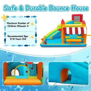 Castillo Inflable con Tobogán de Agua para Niños, Disponible en Almacén en EE. UU., Ideal para Fiestas de Verano en el Patio Trasero - Product Image 5