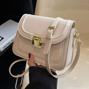 Sac à bandoulière multifonctionnel en PU tendance 2026 avec motif pierre et fermeture éclair - Product Image 2