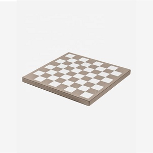 Scacchi di lusso Domino Correnti D'aria Triple Bordo Bound 3 in 1 di Cuoio Set di Scacchi - Product Image 5