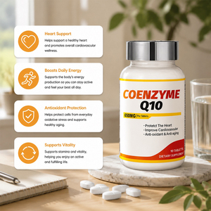 Tabletas de CoQ10 con Fórmula de Alta Biodisponibilidad, Aumentan la Energía del Miocardio, Alivian la Presión en el Pecho Causada por la Sobrecarga y la Fatiga - Product Image 2