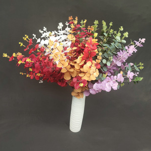 Flores Artificiales Queyiyi, Planta de Hoja de Dinero de 30cm-100cm, Decoración para Bodas y Hogar - Product Image 4