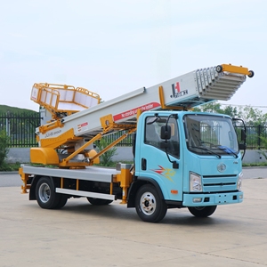 JIUHE 32m Camion de transport de levage de matériaux de construction à télécommande, camion de levage de meubles de construction avec seau - Product Image 2