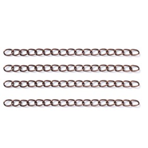 Chain Extension Link 5cm 7cm Iron Plated Jewelry Findings For Necklace Bracelet DIY Accessories Silver Gold Rose Gold Gunmetal - Product Image 4