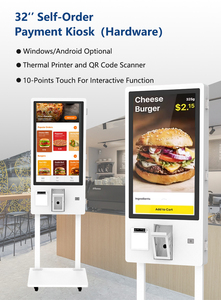 Kiosco de Pedidos y Pagos para Restaurantes Hiseeview, Sistema POS de Autoservicio de 32 Pulgadas con Escáner de Código QR - Product Image 3