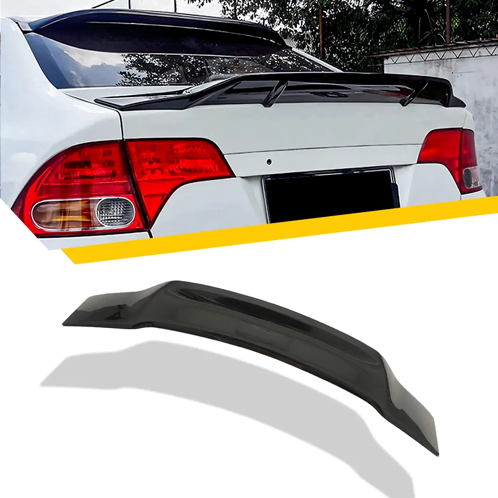 CIVIC 8 phía sau Spoiler xe bên ngoài phụ kiện ABS nhựa phía sau đuôi thân cây cánh Spoiler cho Honda Civic 8th Gen 2006-2011