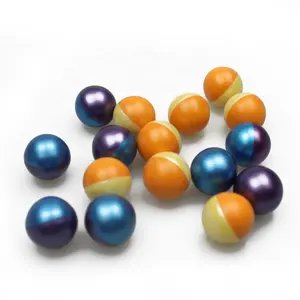 Hot products which is 0.68 caliber painballs colorful / round / peg or oil fill / bright shell paintballs