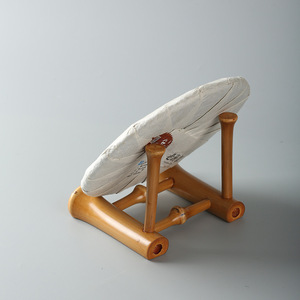 Handmade Bamboo Tea Stand Tea Cake Holder Simple Display Rack Traditional Chinese Style Multifunction Tea Room Accessory - Product Image 2