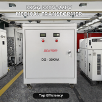 Transformateur de contrôle monophasé 30 kVA 220 kV 24 V, alimentations industrielles, noyau en cuivre pur, structure de bobine toroïdale CE ISO, 98 %