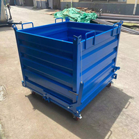 Chariot élévateur à benne basculante lourde de bonne qualité, boîte de stockage mobile, équipement de manutention d'entrepôt